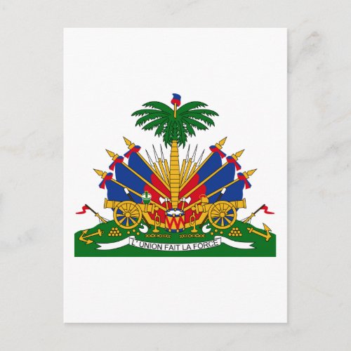 haiti emblem postcard