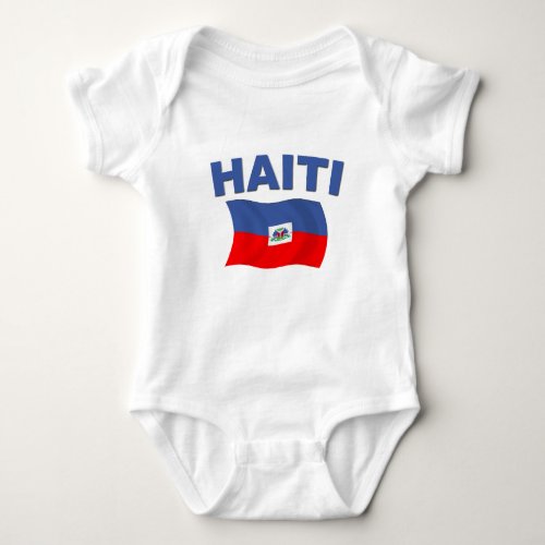 Haiti Flag 1 Baby Bodysuit