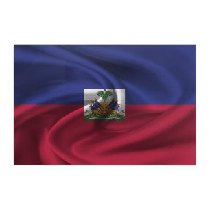 Haiti Flag Acrylic Print