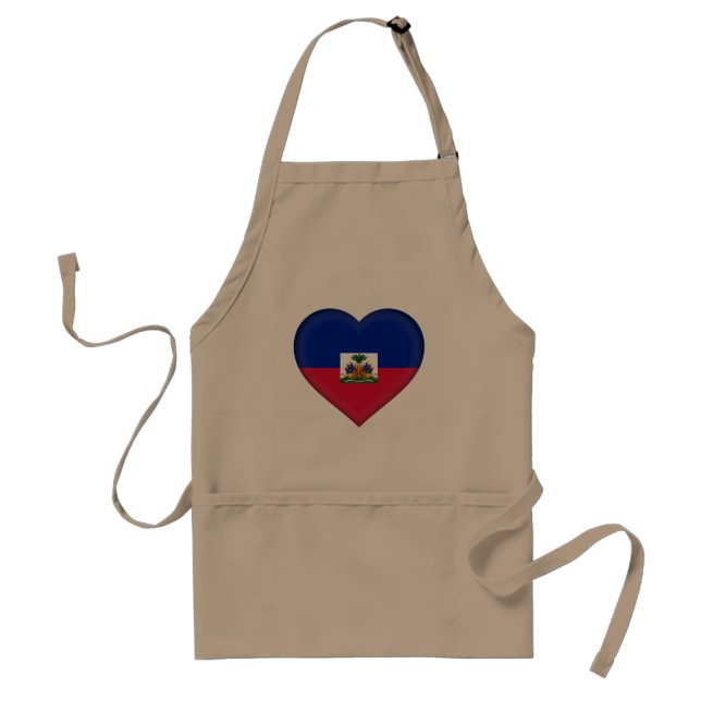 Haiti Flag Adult Apron (Front)