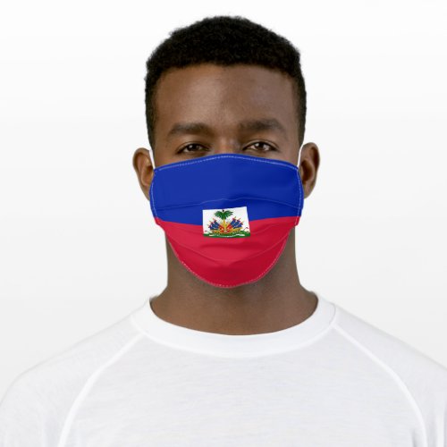 Haiti Flag Adult Cloth Face Mask