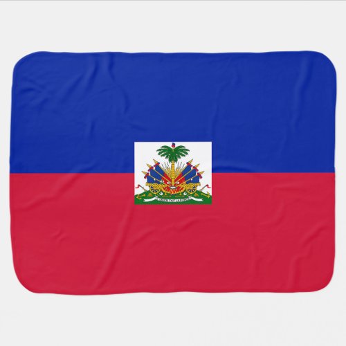 Haiti Flag Baby Blanket