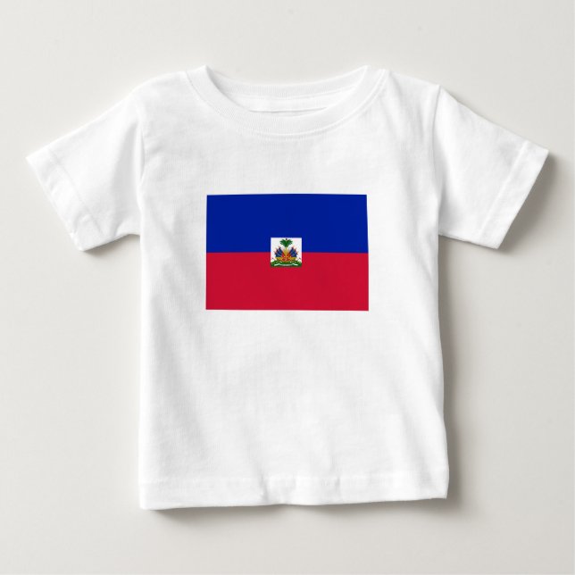 Haiti Flag Baby T-Shirt (Front)