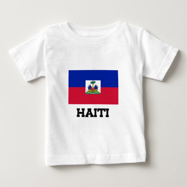 Haiti Flag Baby T-Shirt (Front)