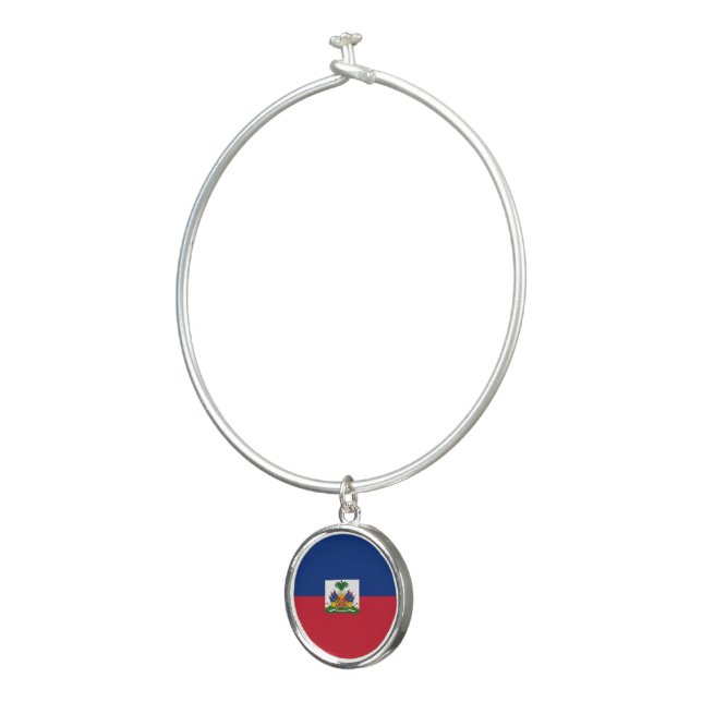 Haiti flag bangle bracelet (3/4)