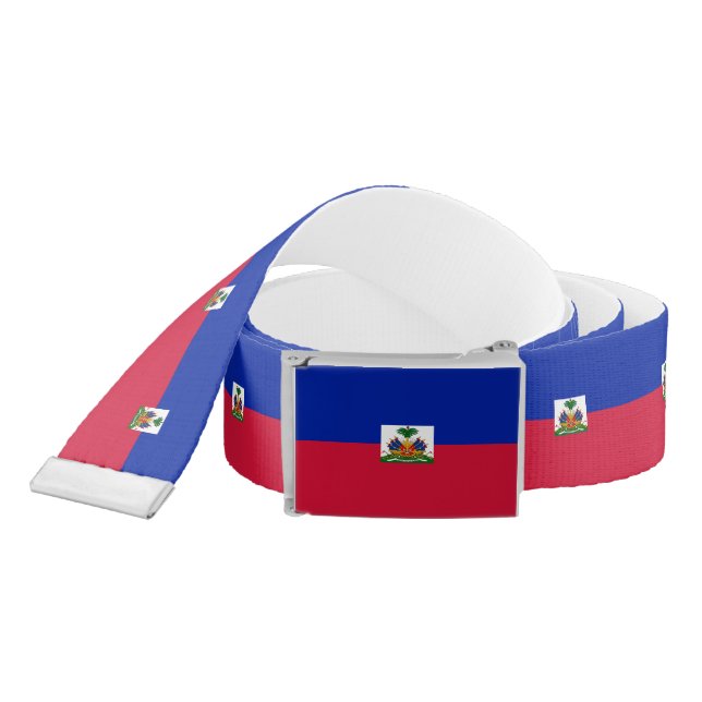 Haiti Flag Belt (Snake)