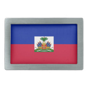 Haiti Flag Belt Buckle