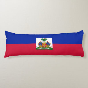 Haiti Flag Body Pillow