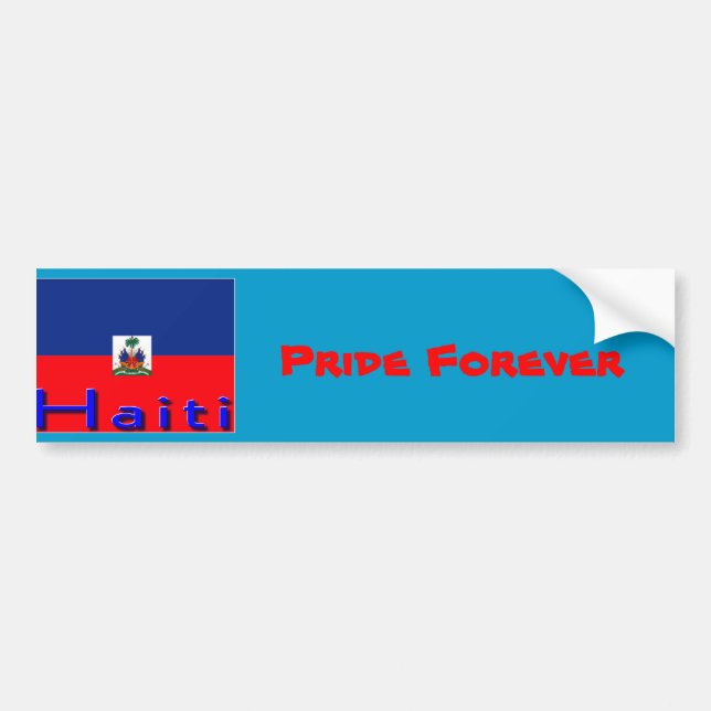 haiti flag bumper stickers (Front)