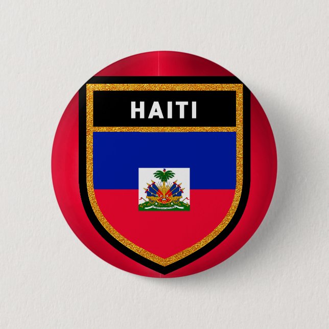 Haiti Flag Button (Front)