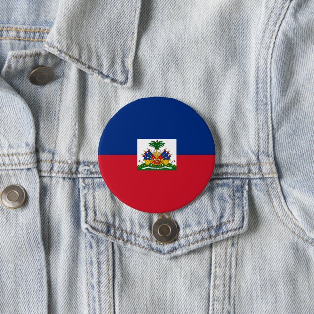 Haiti flag button (In Situ)