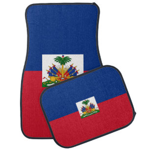 Haiti flag car floor mat