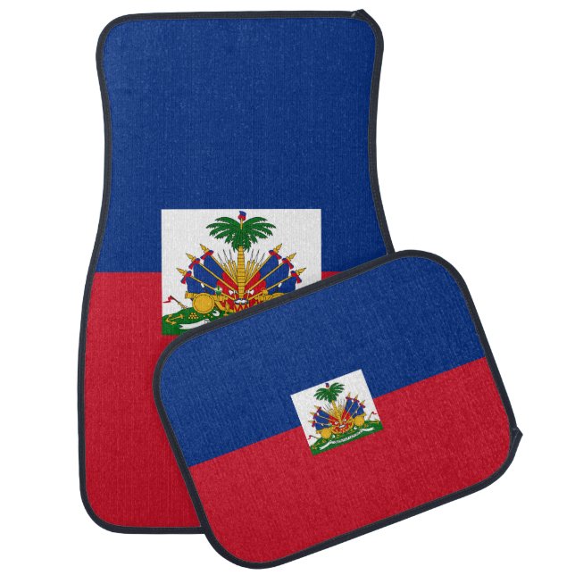 Haiti flag car floor mat (Set)