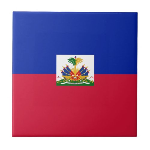 Haiti flag  ceramic tile