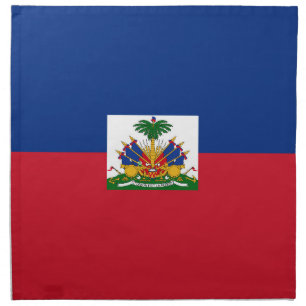 Haiti flag cloth napkin
