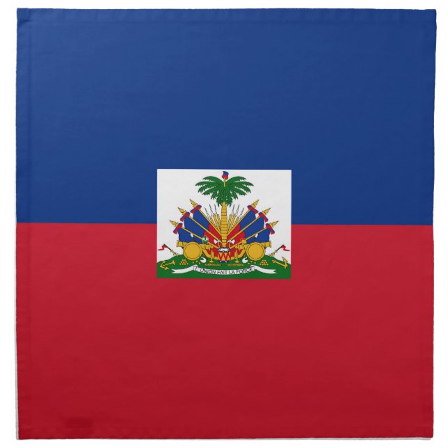 Haiti flag cloth napkin (Front)