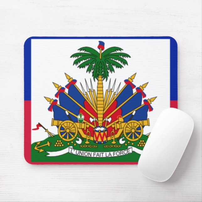 Haiti Flag Coat of Arms  Mouse Pad (With Mouse)