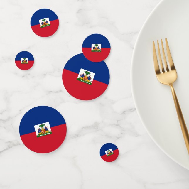 Haiti flag confetti (Group)