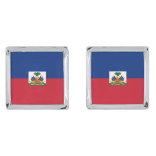 Haiti flag cufflinks