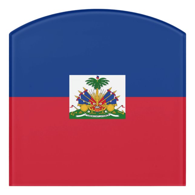 Haiti flag door sign (Contour Front)