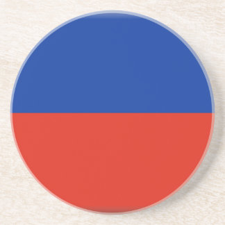 Haiti Flag Drink Coaster