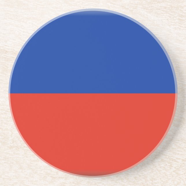 Haiti Flag Drink Coaster (Front)