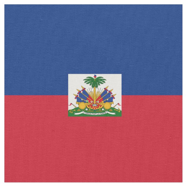 Haiti flag fabric (Close Up)