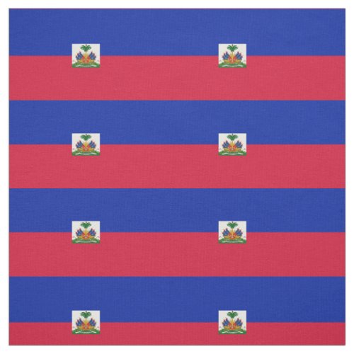 Haiti Flag Fabric