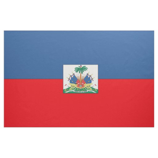 Haiti Flag Fabric | Zazzle.com