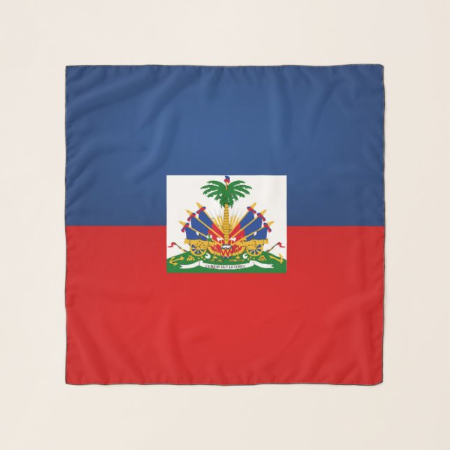 Haiti Flag Fashion Scarf (Front)