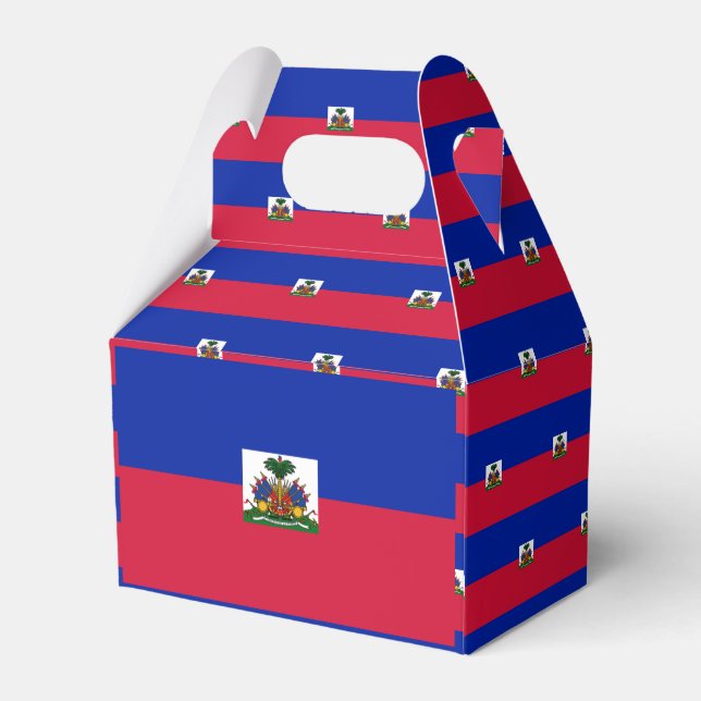 Haiti Flag Favor Boxes (Back Side)