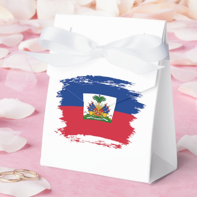 Haiti flag favor boxes (Wedding)