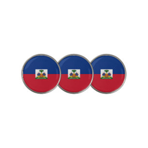 Haiti flag golf ball marker