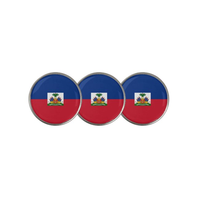 Haiti flag golf ball marker (3 Up)
