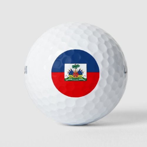 Haiti Flag Golf Balls