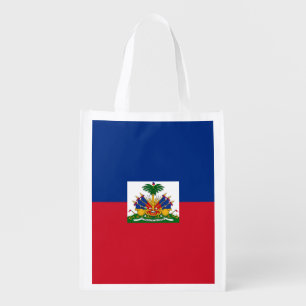 Haiti flag grocery bag