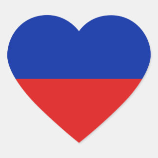 Haiti Flag Heart Sticker