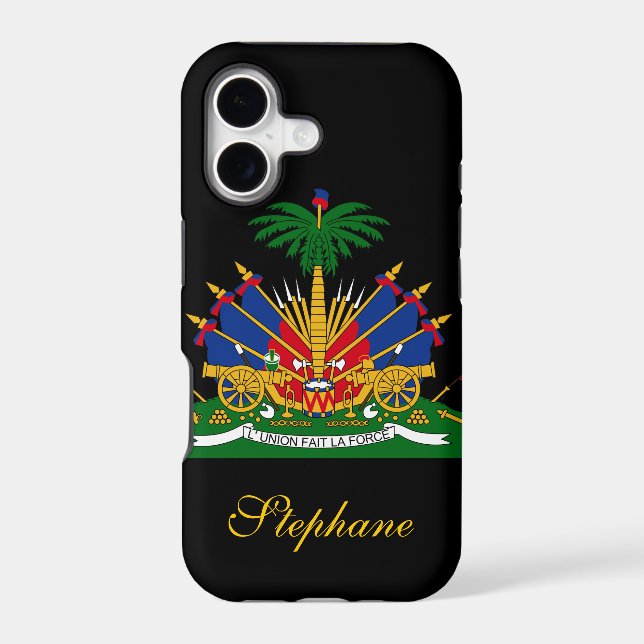 Haiti Flag Iphone Case (Back)
