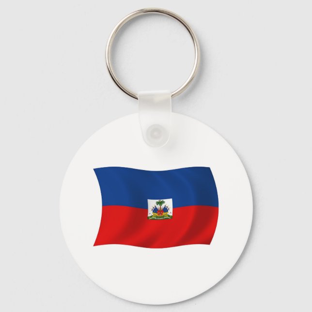 Haiti Flag Keychain (Front)