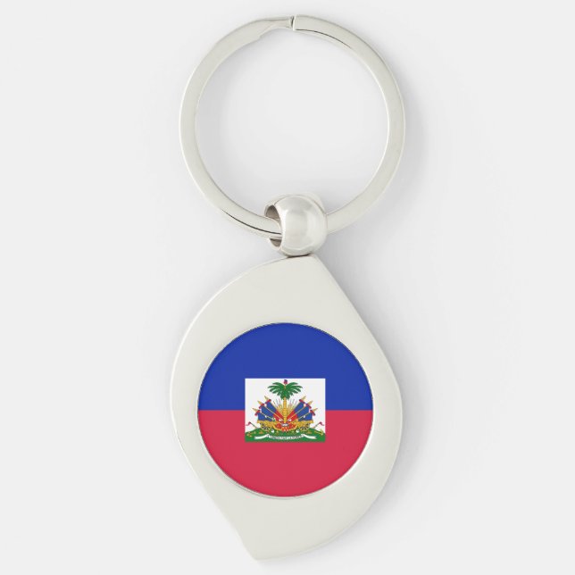 Haiti Flag Keychain (Front)