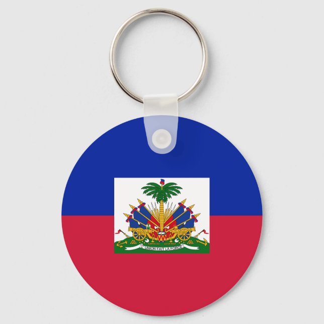 Haiti Flag Keychain (Front)