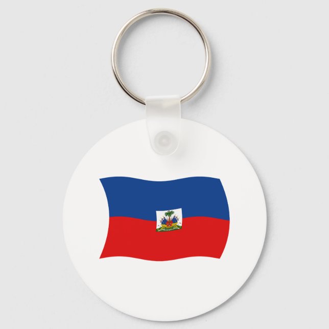 Haiti Flag Keychain (Front)