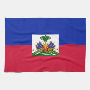 Haiti Flag Kitchen Towel