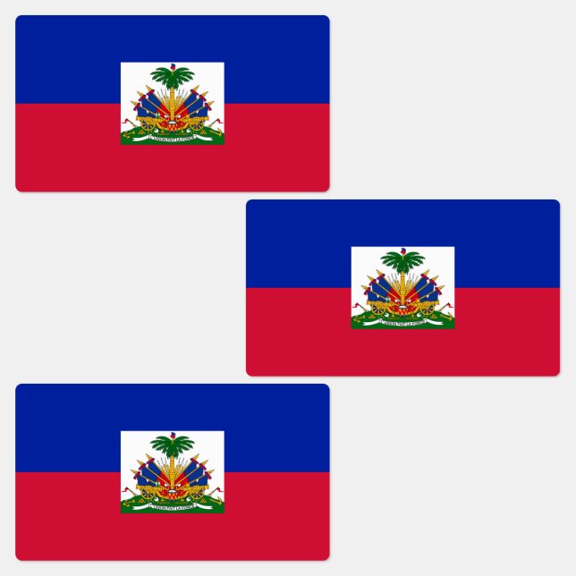 Haiti Flag Labels (Group)