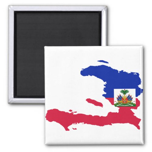 Haiti Flag Map HT Magnet