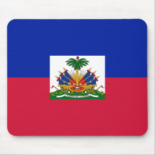 Haiti Flag Mouse Pad