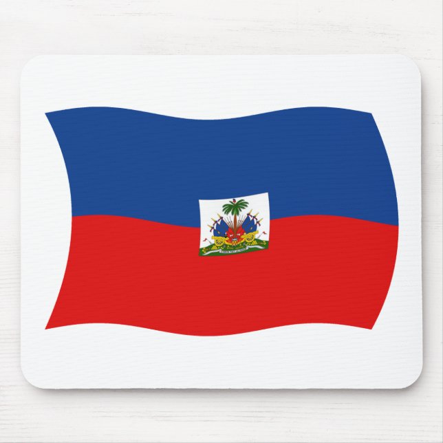 Haiti Flag Mousepad (Front)