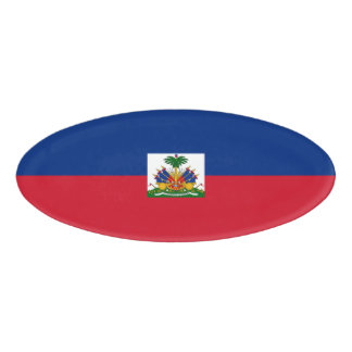 Haiti flag name tag