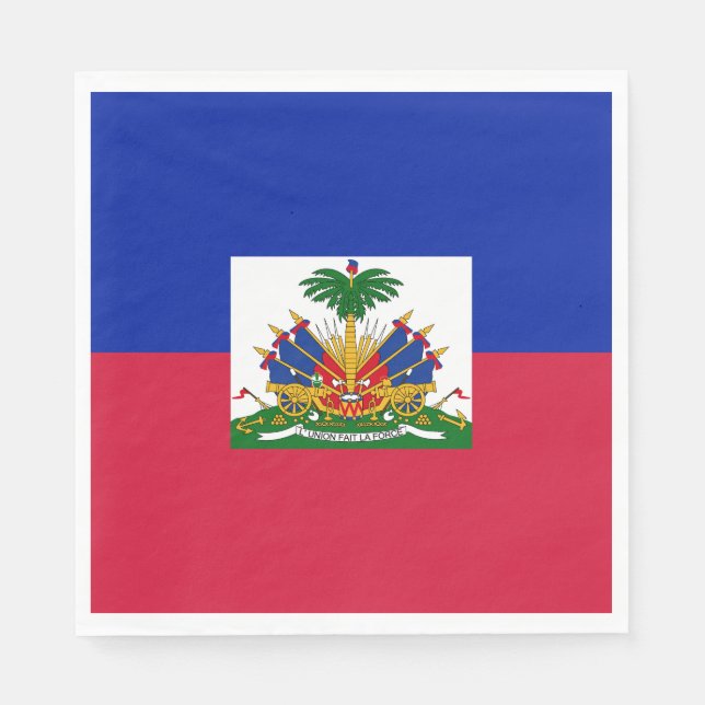 Haiti Flag Napkins (Front)