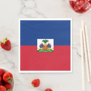 Haiti flag napkins